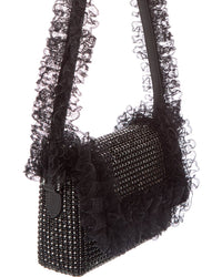 Self-Portrait Crystal Lace Detail Shoulder Bag