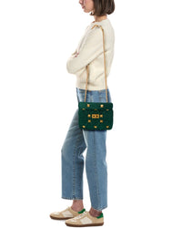 Valentino Roman Stud Medium Lurex Shoulder Bag