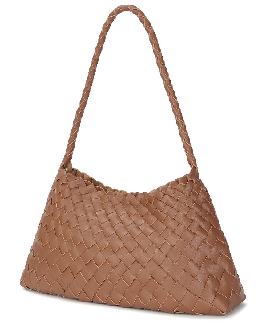 Tiffany & Fred Paris Hand-Woven Leather Shoulder Bag
