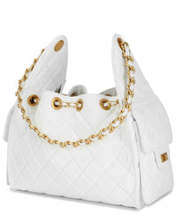Tiffany & Fred Paris Quilted Leather Shoulder Bag