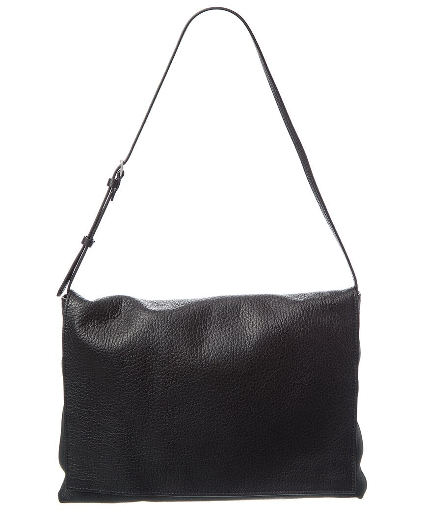 The Row Nan Park Leather Shoulder Bag ONE SIZE Black