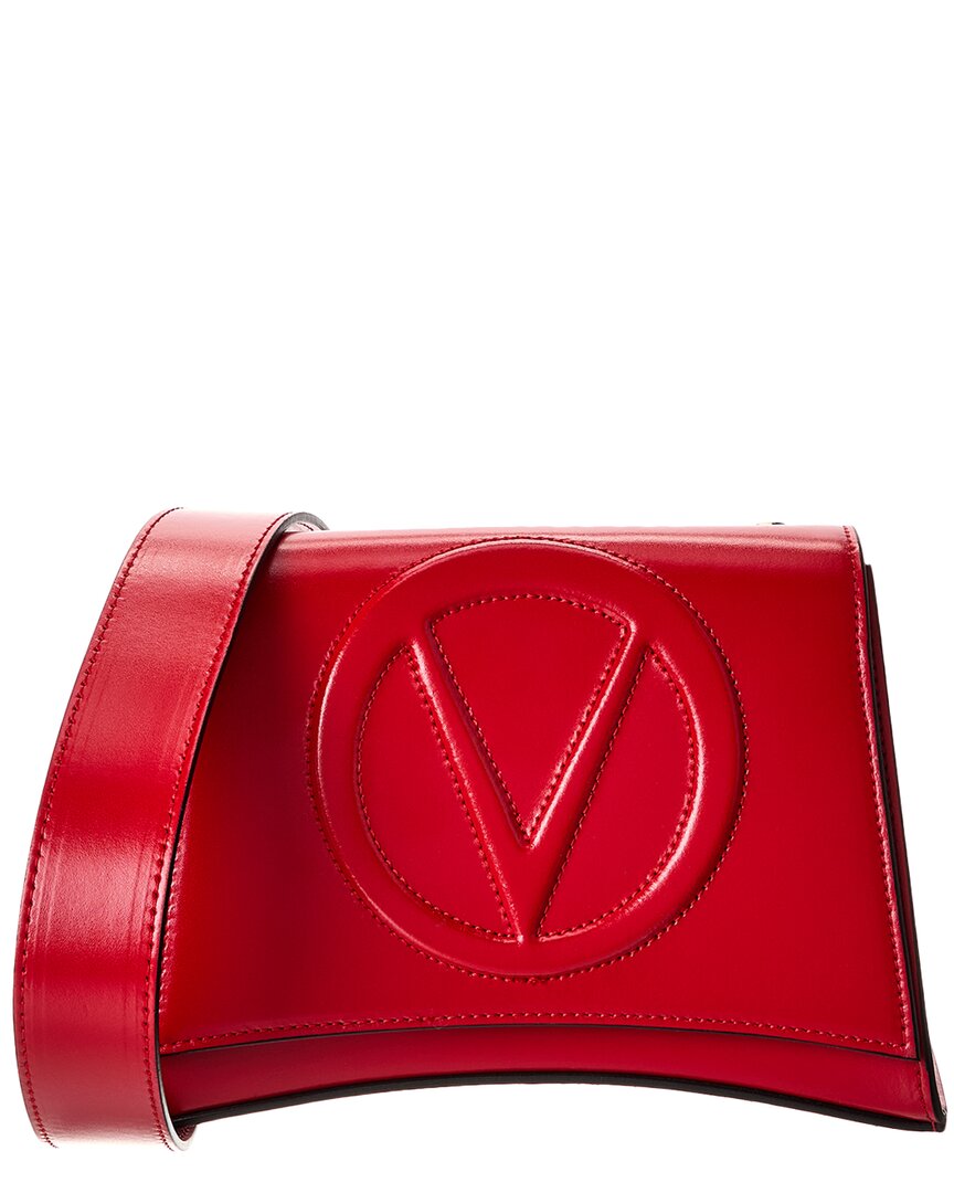 Valentino By Mario Valentino Honey Broderie Leather Shoulder Bag ONE SIZE Red