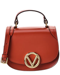Valentino By Mario Valentino Dionne Retro Leather Shoulder Bag ONE SIZE Rust