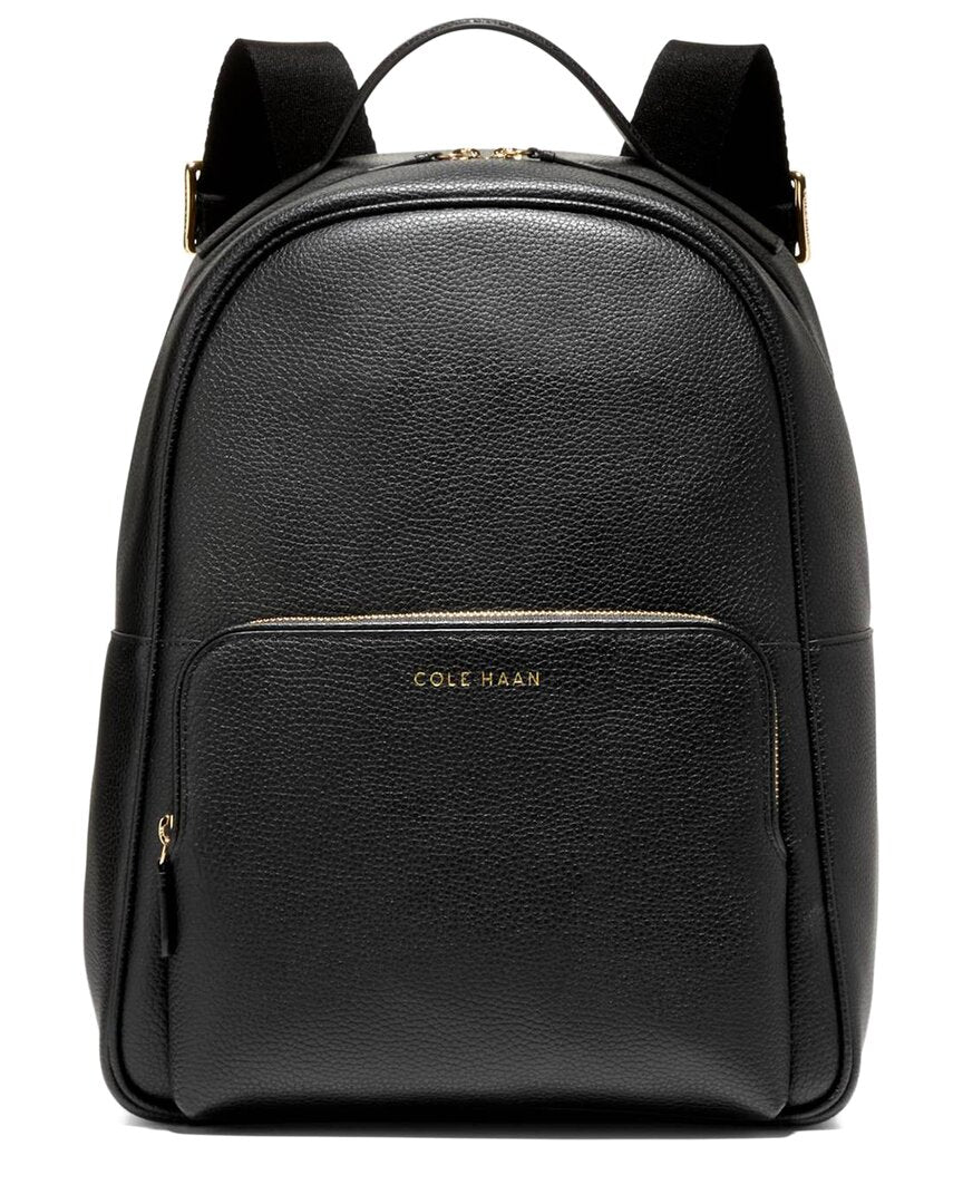 Cole Haan Delancey Leather Backpack ONE SIZE Black