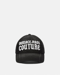 Versace Jeans Couture Black/White Gothic Logo Baseball Cap