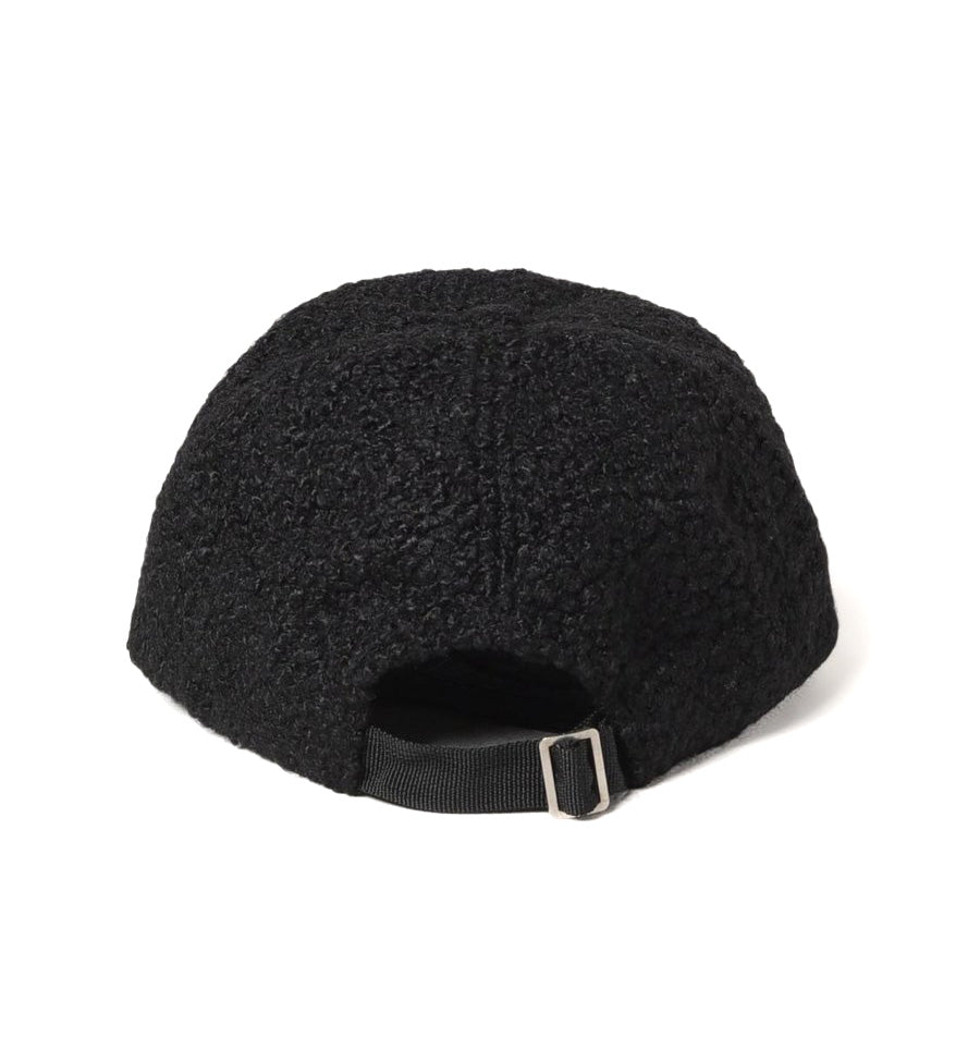 Versace Jeans Couture Versace Jeans Couture Black Monochrome Logo Fuzzy Baseball Cap