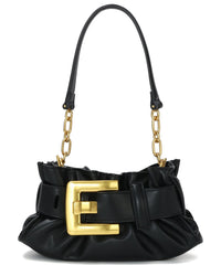 Tiffany & Fred Paris Smooth Leather Shoulder Bag ONE SIZE Black