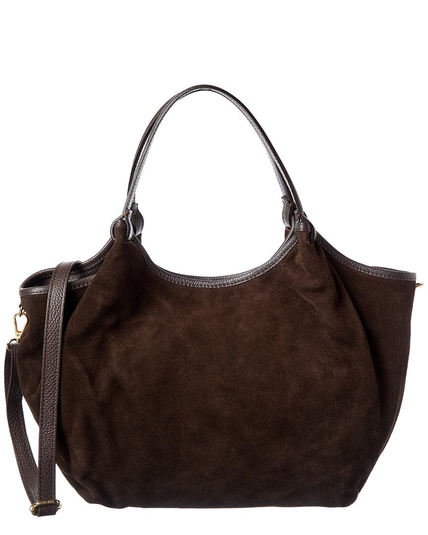 Persaman New York Jade16 Suede Tote