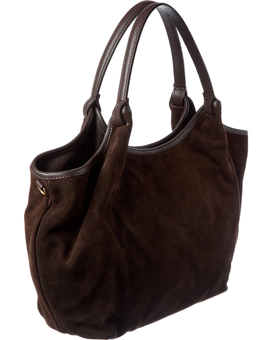 Persaman New York Jade16 Suede Tote