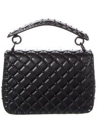 Valentino Rockstud Spike Medium Leather Shoulder Bag