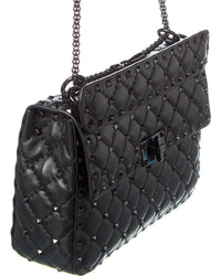 Valentino Rockstud Spike Medium Leather Shoulder Bag