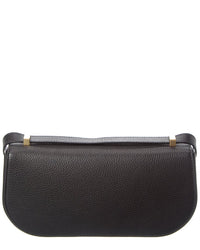 Ferragamo Gancini Double Leather Shoulder Bag