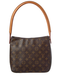 Louis Vuitton Louis Vuitton Brown Monogram Coated Canvas Looping (Authentic Pre-Loved)