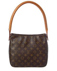 Louis Vuitton Louis Vuitton Brown Monogram Coated Canvas Looping (Authentic Pre-Loved)