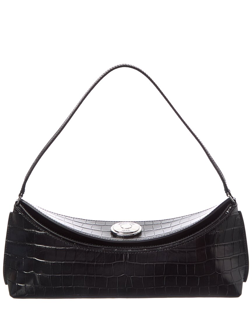 Jacquemus Le Calisson Croc-Embossed Leather Shoulder Bag