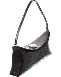 Jacquemus Le Calisson Croc-Embossed Leather Shoulder Bag