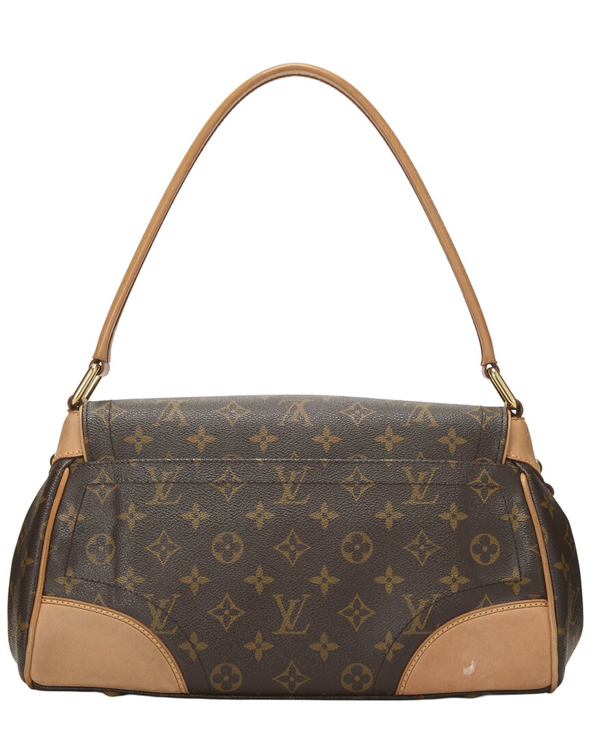 Louis Vuitton Louis Vuitton Brown Monogram Coated Canvas & Vachetta Leather Beverly Mm