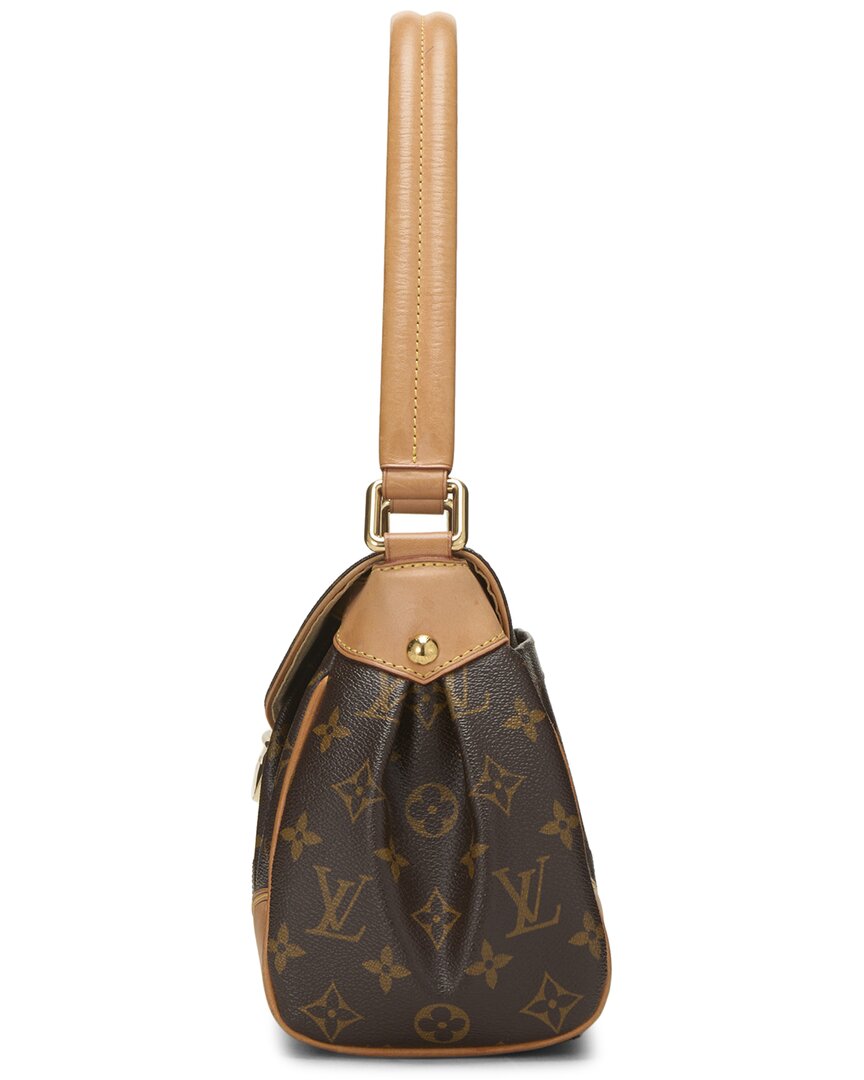 Louis Vuitton Louis Vuitton Brown Monogram Coated Canvas & Vachetta Leather Beverly Mm