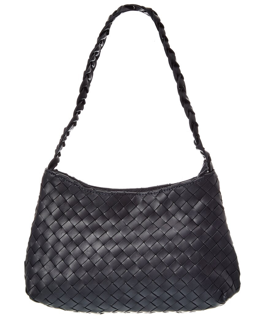 Isabella Rossetti Kaia Hand-Woven Leather Shoulder Bag