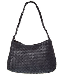 Isabella Rossetti Kaia Hand-Woven Leather Shoulder Bag