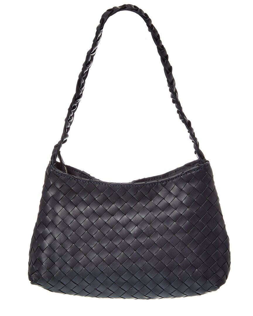 Isabella Rossetti Kaia Hand-Woven Leather Shoulder Bag