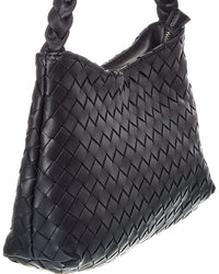Isabella Rossetti Kaia Hand-Woven Leather Shoulder Bag