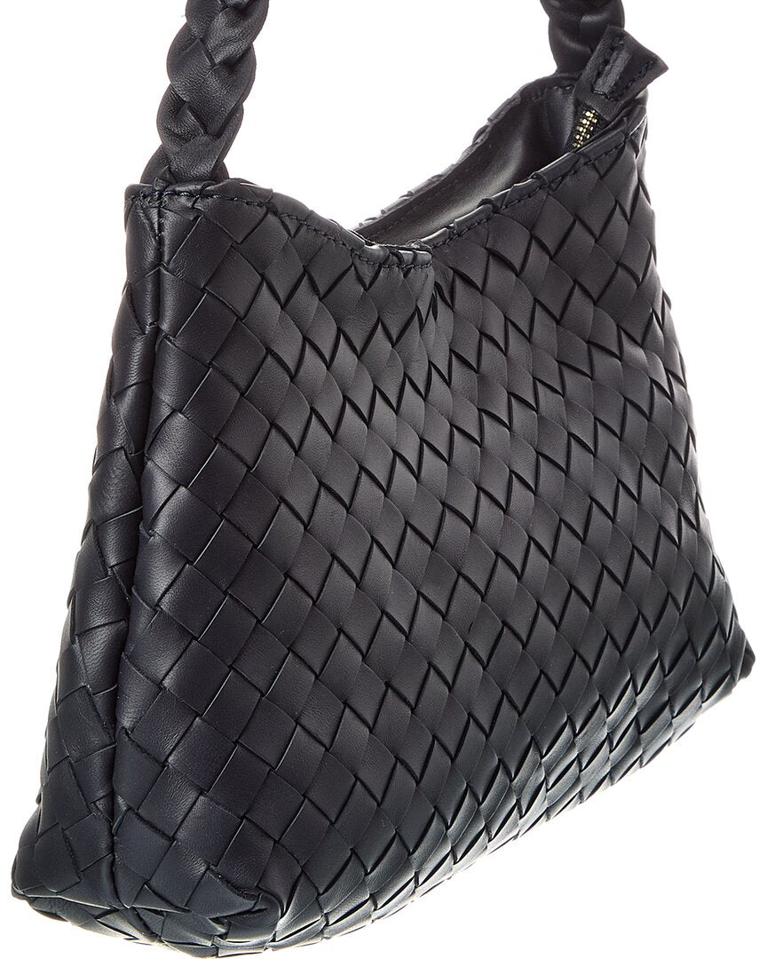 Isabella Rossetti Kaia Hand-Woven Leather Shoulder Bag