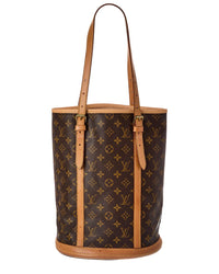 Louis Vuitton Louis Vuitton Brown Monogram Coated Canvas Bucket Gm (Authentic Pre-Loved)