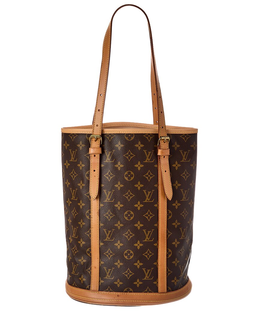 Louis Vuitton Louis Vuitton Brown Monogram Coated Canvas Bucket Gm (Authentic Pre-Loved)