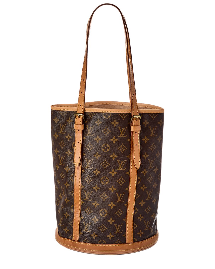 Louis Vuitton Louis Vuitton Brown Monogram Coated Canvas Bucket Gm (Authentic Pre-Loved)