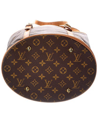 Louis Vuitton Louis Vuitton Brown Monogram Coated Canvas Bucket Gm (Authentic Pre-Loved)