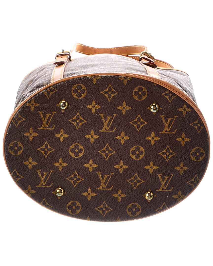 Louis Vuitton Louis Vuitton Brown Monogram Coated Canvas Bucket Gm (Authentic Pre-Loved)