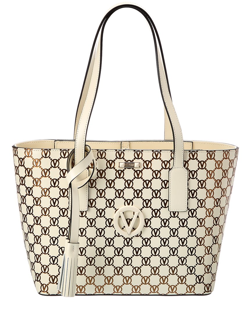 Valentino By Mario Valentino Prince Monogram Leather Tote