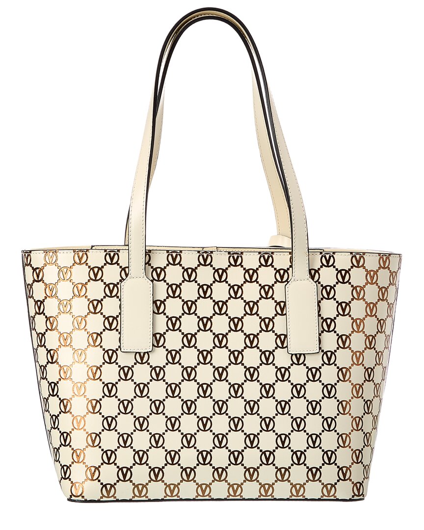 Valentino By Mario Valentino Prince Monogram Leather Tote