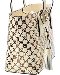 Valentino By Mario Valentino Prince Monogram Leather Tote