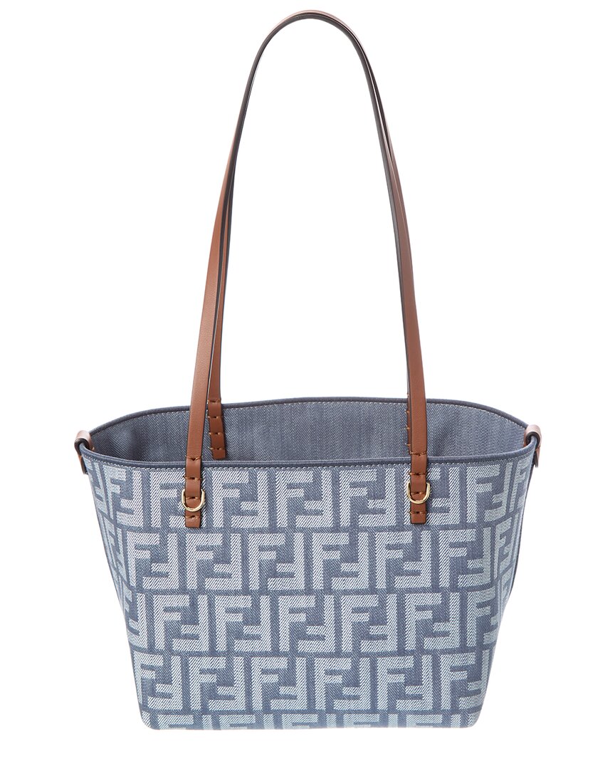 Fendi Roll Small Ff Denim & Leather Tote – Bluefly