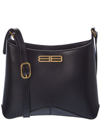 Balenciaga Xx Small Leather Flap Bag Black ONE SIZE