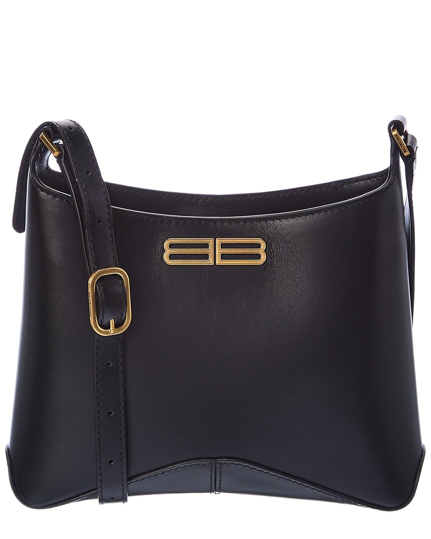 Balenciaga Xx Small Leather Flap Bag Black ONE SIZE
