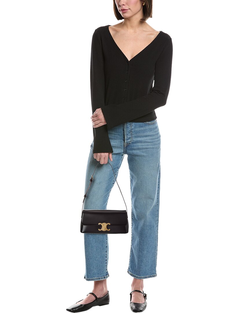 Celine Diana Leather Shoulder Bag