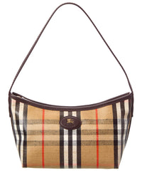 Burberry Burberry Highlands Mini Coated Canvas & Leather Shoulder Bag