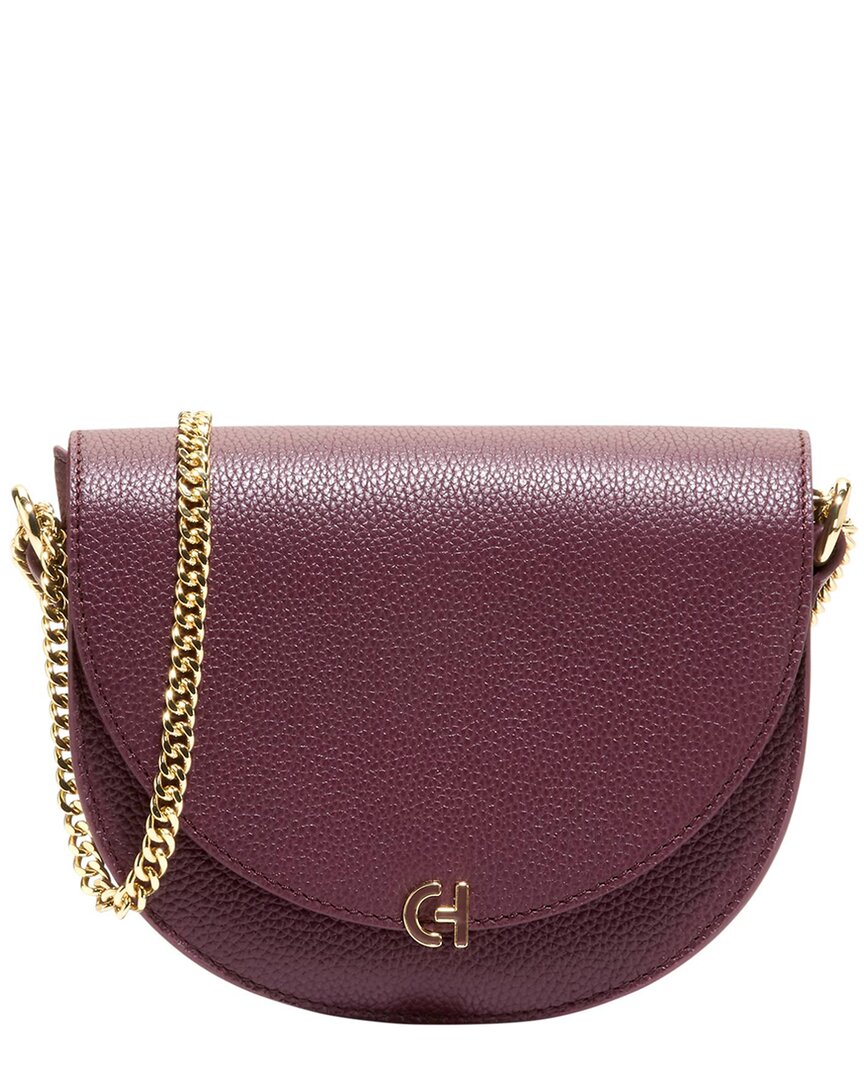 Cole Haan Evie Chain Leather Saddle Bag