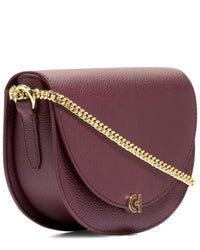 Cole Haan Evie Chain Leather Saddle Bag