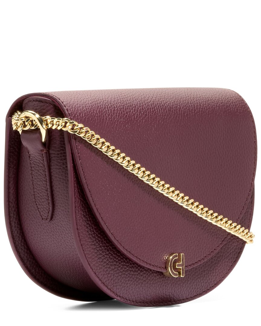 Cole Haan Evie Chain Leather Saddle Bag
