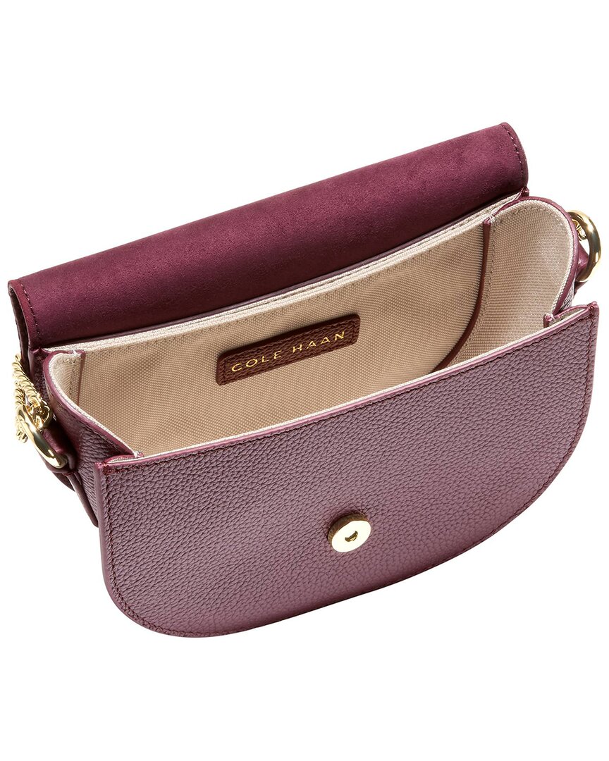 Cole Haan Evie Chain Leather Saddle Bag