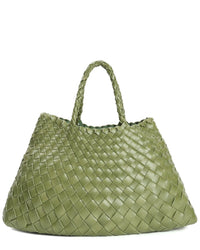 Tiffany & Fred Hand-Woven Leather Tote