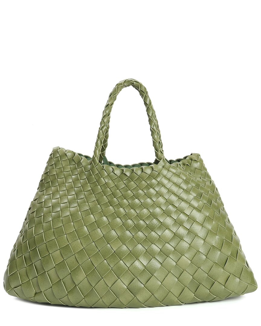 Tiffany & Fred Hand-Woven Leather Tote