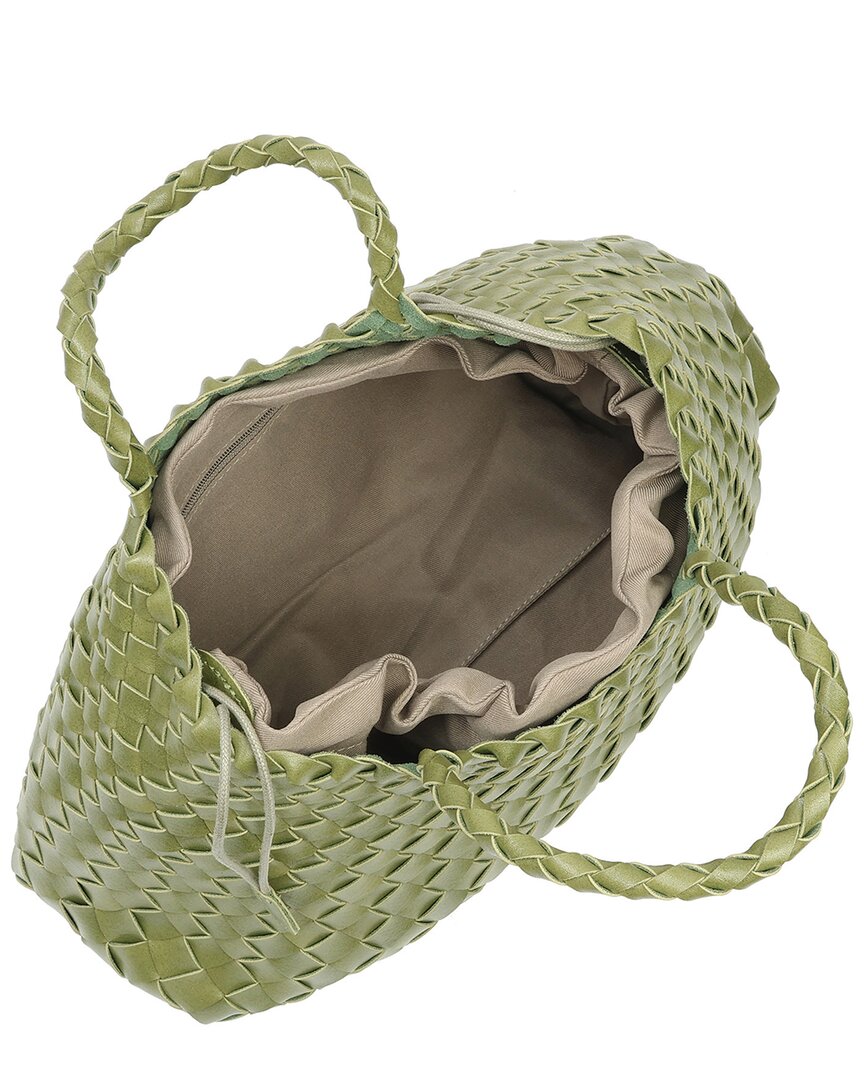Tiffany & Fred Hand-Woven Leather Tote