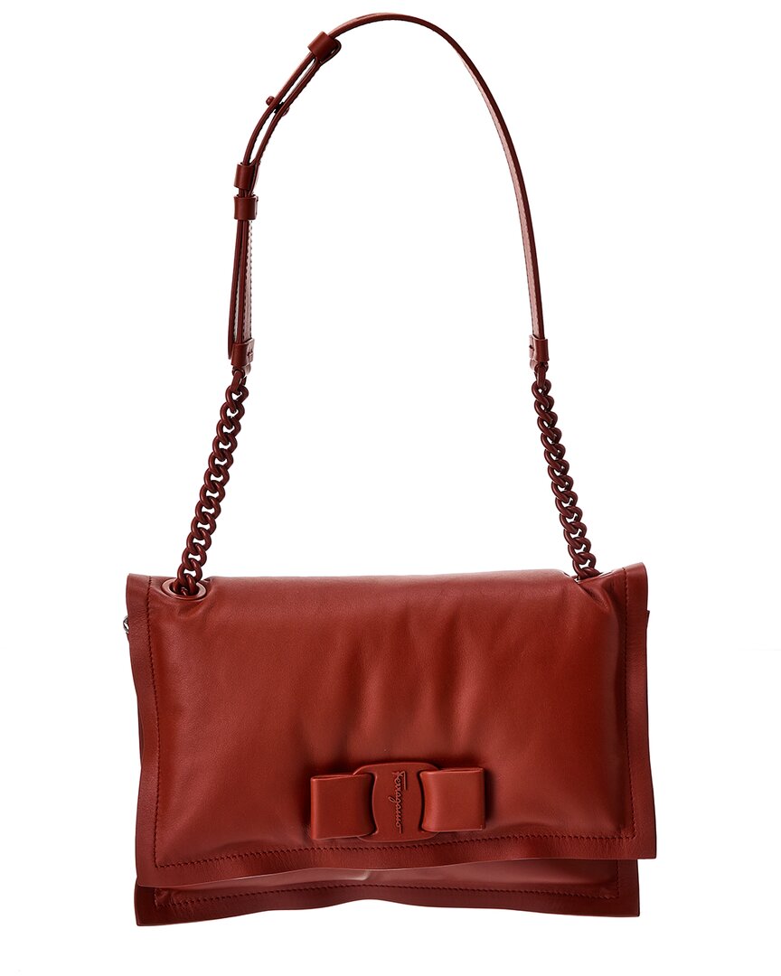 Ferragamo Viva Bow Small Leather Shoulder Bag