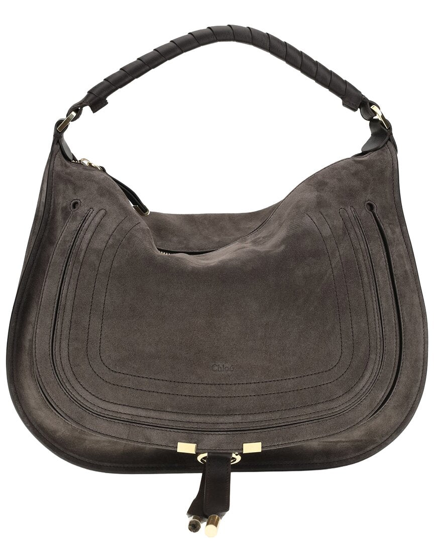 Chloe Marcie Suede Shoulder Bag