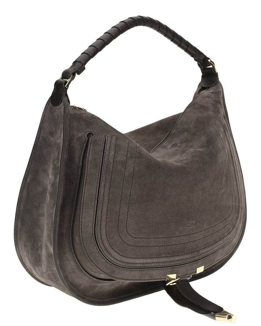 Chloe Marcie Suede Shoulder Bag